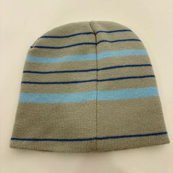Minnesota United FC Soccer Light Blue & Grey Striped Winter Beanie Hat Unisex - Picture 3 of 4